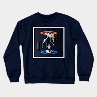 portal gun crossover Crewneck Sweatshirt